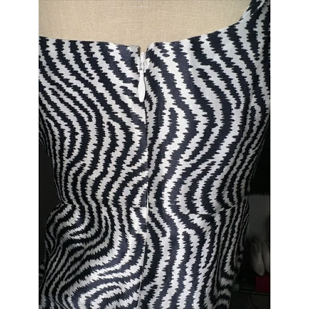 CINQ A SEPT Christel 100% Silk Dress Size 6 - Picture 7 of 10